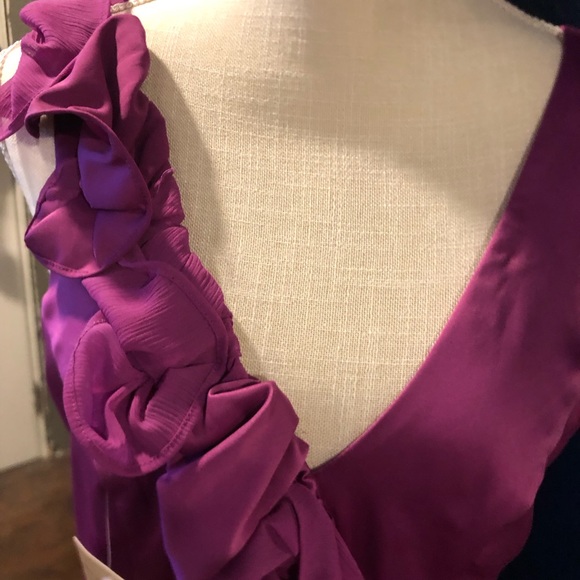 Fitted Rouge Ruffled Dress - Picture 2 of 5